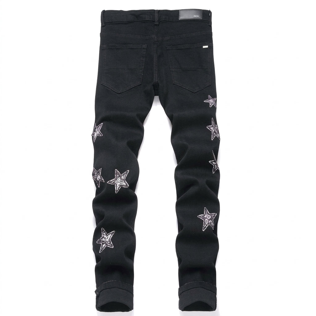 Amiri Denim Black Stars