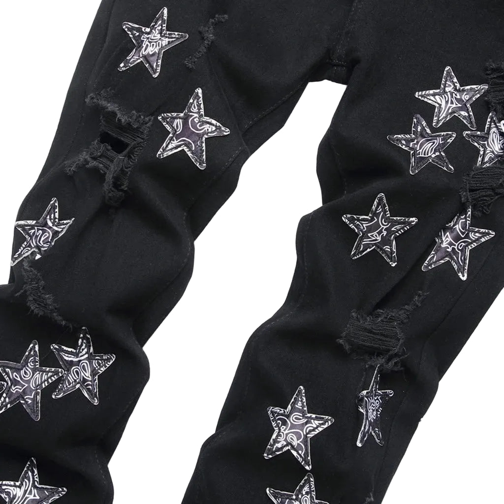 Amiri Denim Black Stars