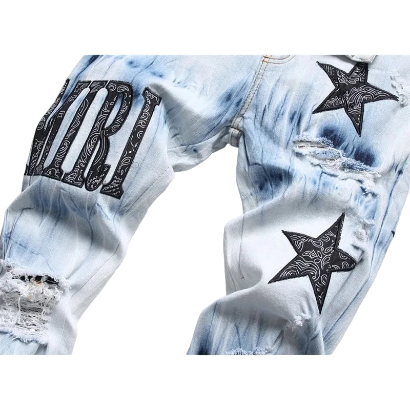 Amiri Denim Bordado